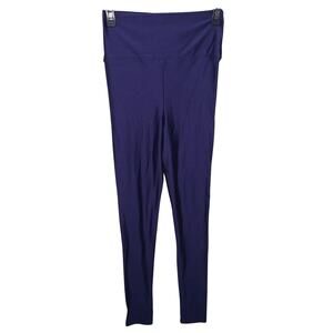 American Apparel Disco Leggings Metallic Super High Rise Leggings Purple Medium